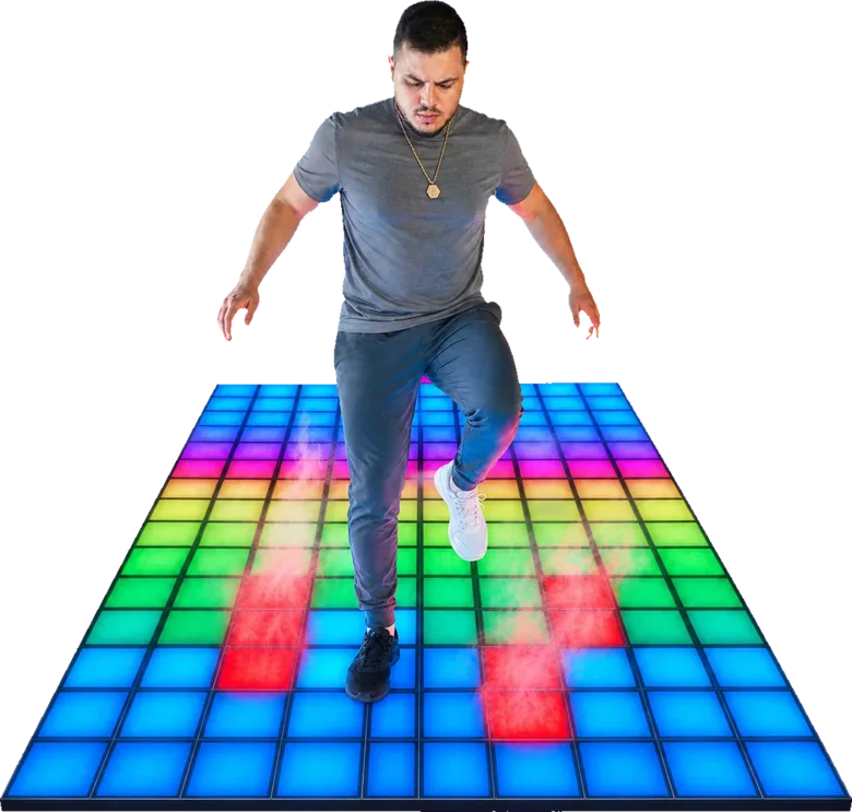 Скачане по светещия под на Step Matrix